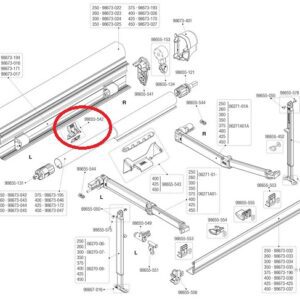 Kit de fijación rafter para toldos F45S/L